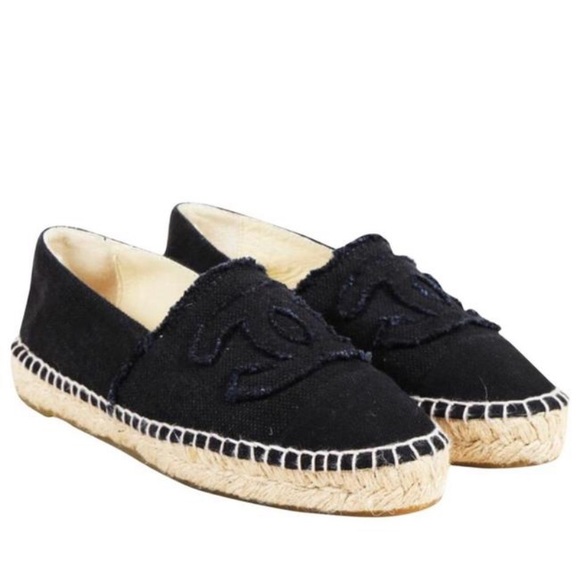 CHANEL CANVAS ESPADRILLES - Picture 1 of 8